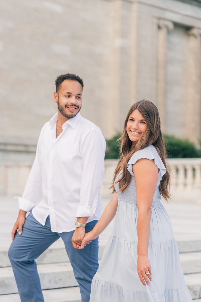 Cleveland Engagement Session; Pittsburgh and Cleveland wedding photographer; Nandy Vijay Photography; Cleveland Museum of Art