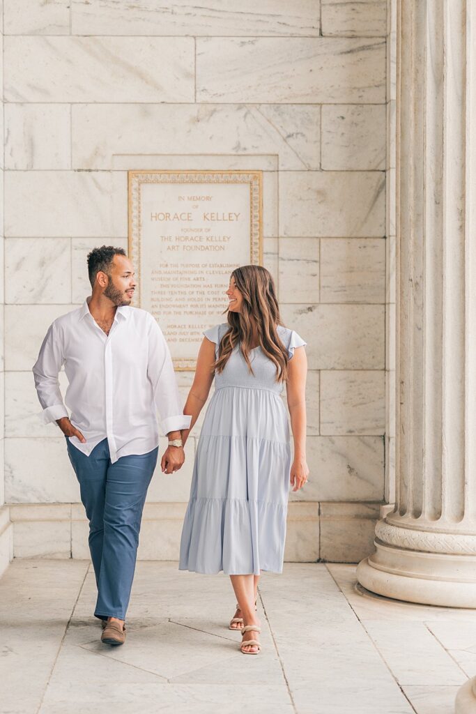 Cleveland Engagement Session; Pittsburgh and Cleveland wedding photographer; Nandy Vijay Photography; Cleveland Museum of Art